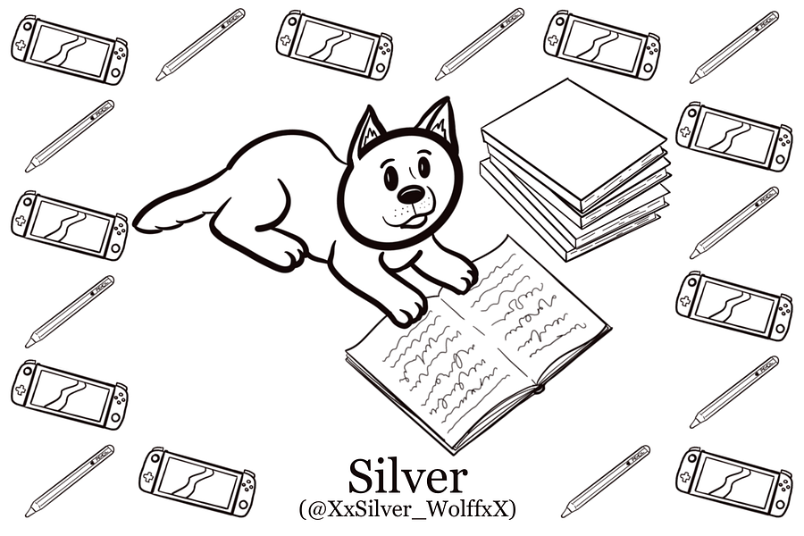 Silver Colouring Page product image (1)