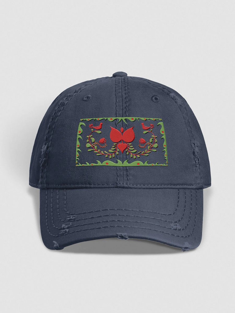 Hungarian Folk Art Floral Distressed Dad Hat product image (1)