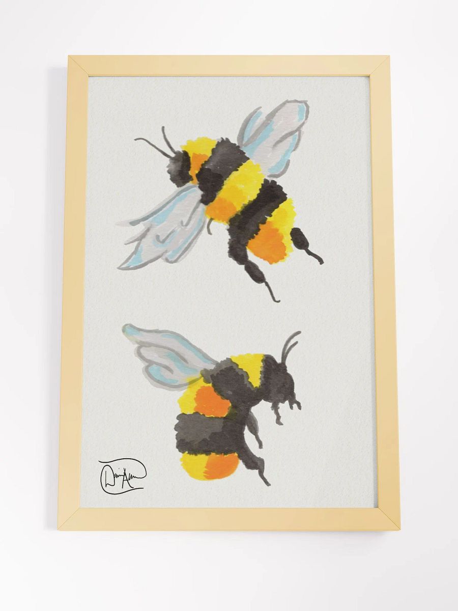 Beebert & Beetrice Watercolour Framed Poster product image (4)
