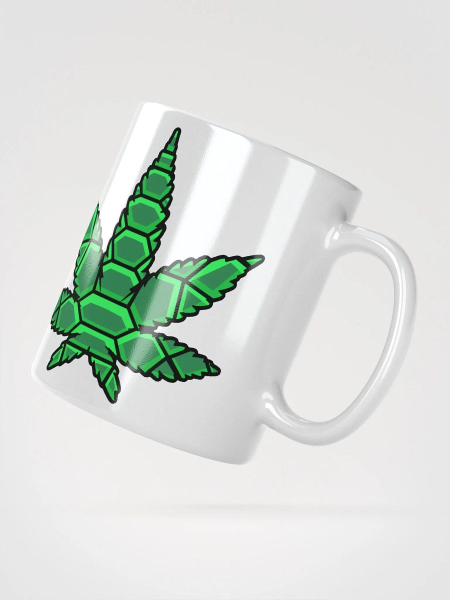Leaf White Glossy Mug product image (5)