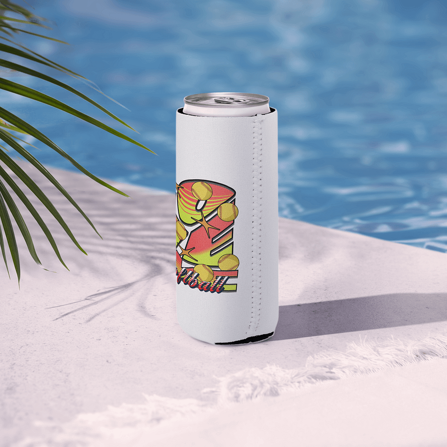Love Me Softball Vibrant Can Cooler product image (6)