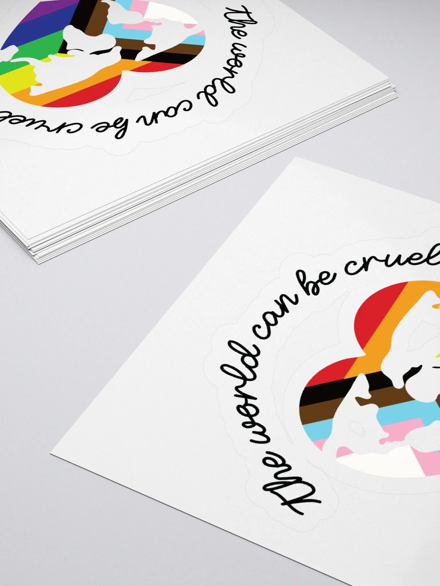 Rainbow Heart Sticker product image (4)