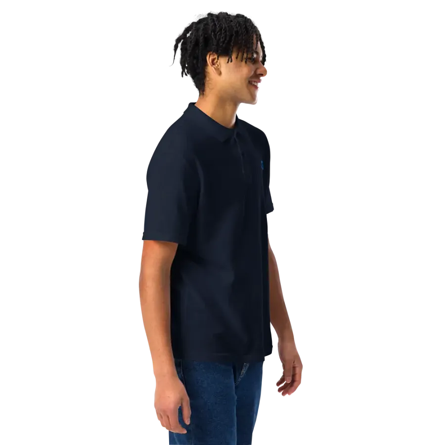 Blue Gildan Unisex Pique Polo Shirt product image (4)
