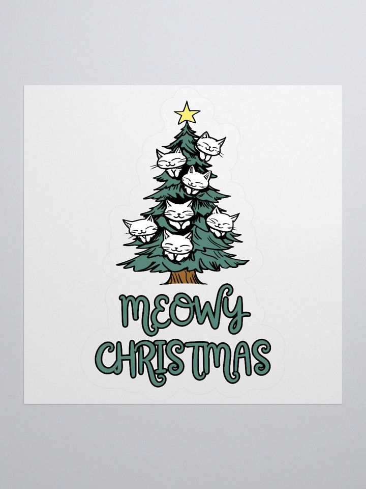 Meowy Christmas Sticker product image (3)