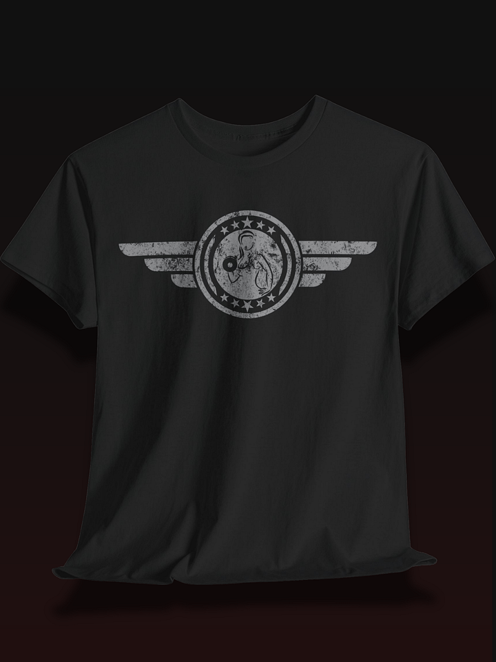 Iron & Grace: Vintage Style Women's Fitness Emblem Tee | Strong & Stylish Workout Top product image (1)