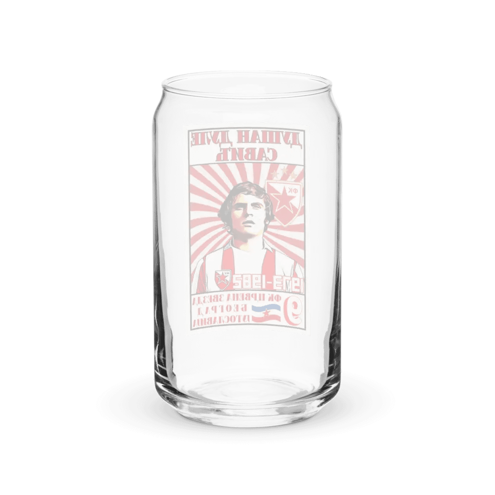 Dušan Dule Savić (FK Crvena Zvezda) Can-Shaped Glass product image (8)
