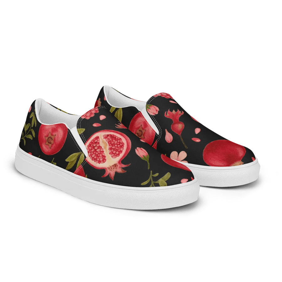 Pomegranate - Women's Slip-On Canvas Shoes product image (3)