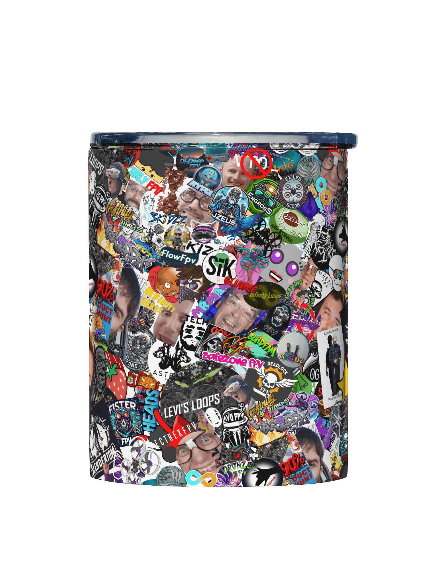 90%er Sticker Bomb Tumbler product image (1)