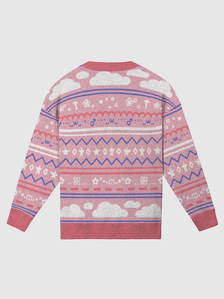 Cloudy Christmas Sweater - Pink product image (9)