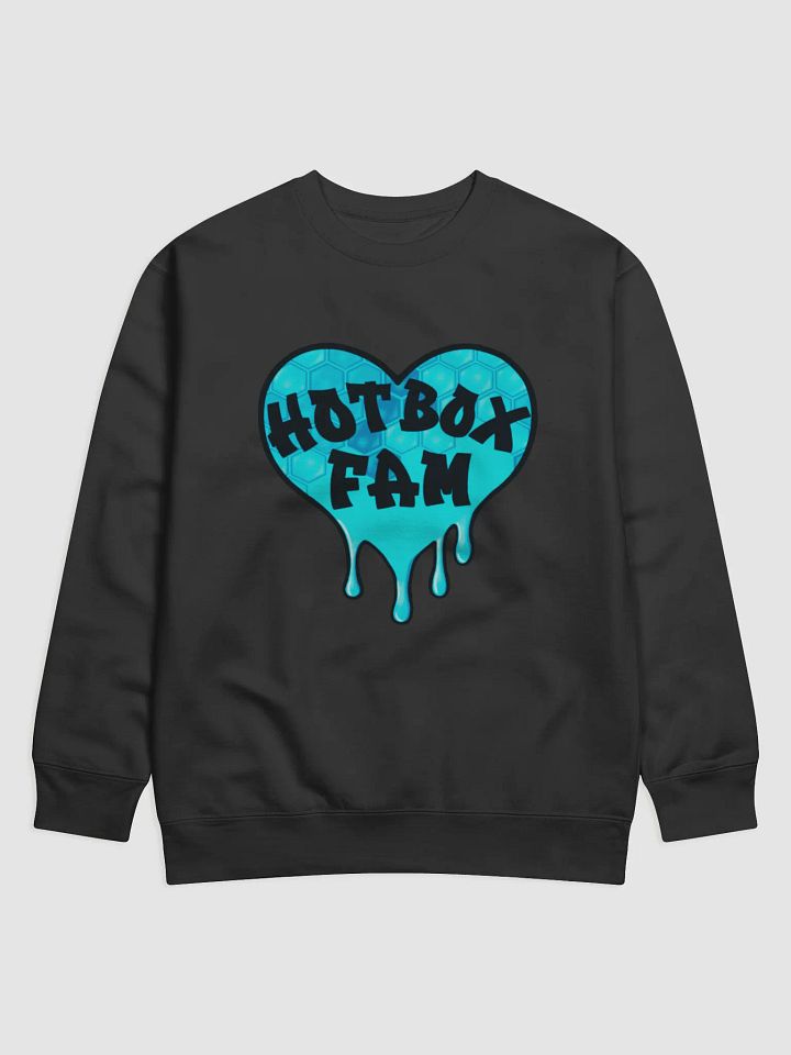 HOT BOX FAM BRIGHT BLUE HONEY COMB LOGO SWEATSHIRT product image (4)