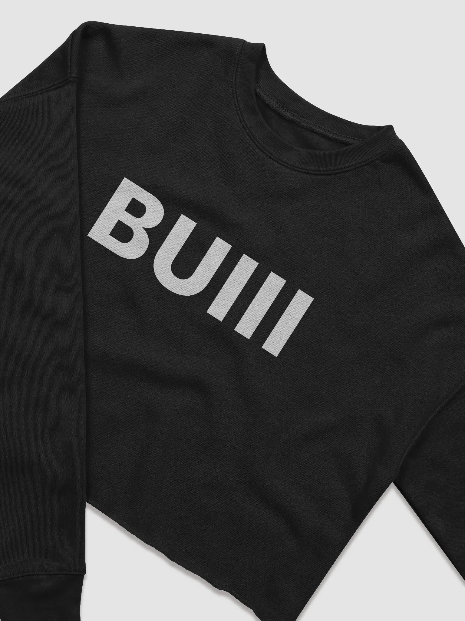 BUIII Originals Logo Women's Fleece Crop Sweatshirt product image (2)