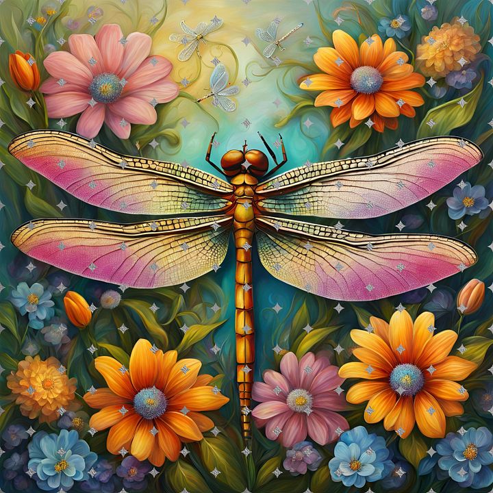 The Dragon Flies Wind Spinner Design PNG product image (2)