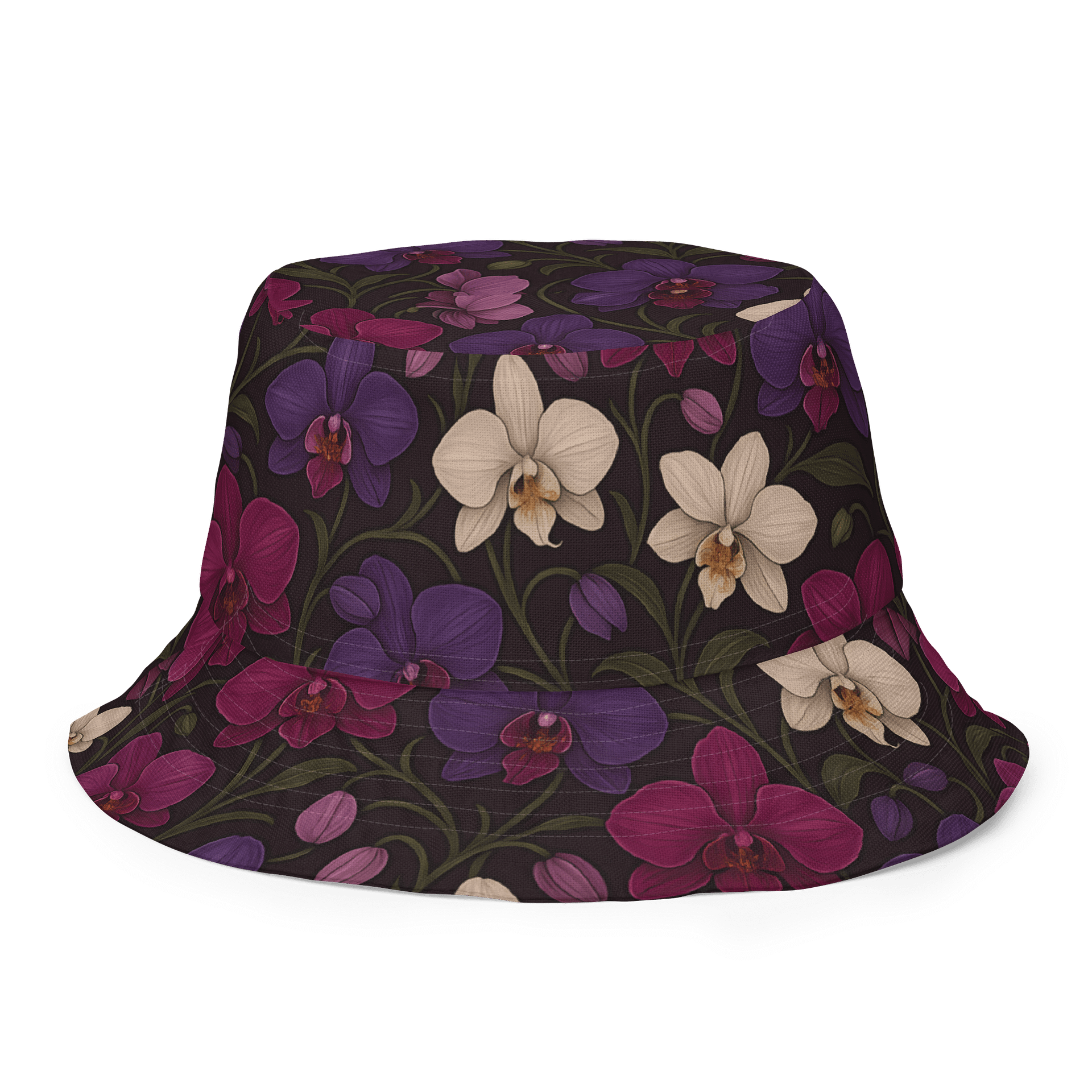 Orchid Reversible Bucket Hat – Tropical, Garden & Travel Sun Hat product image (1)