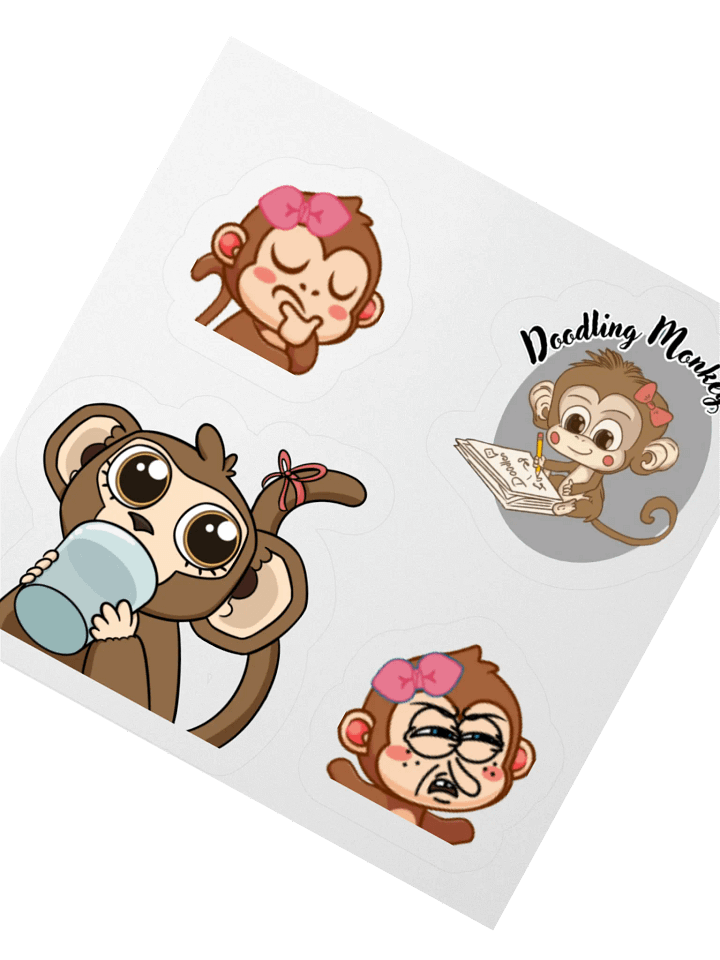 Monkey Stickers!! product image (1)