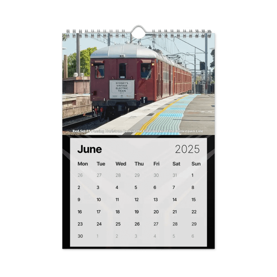 Sydney Trains Vlogs 2025 Calendar product image (8)