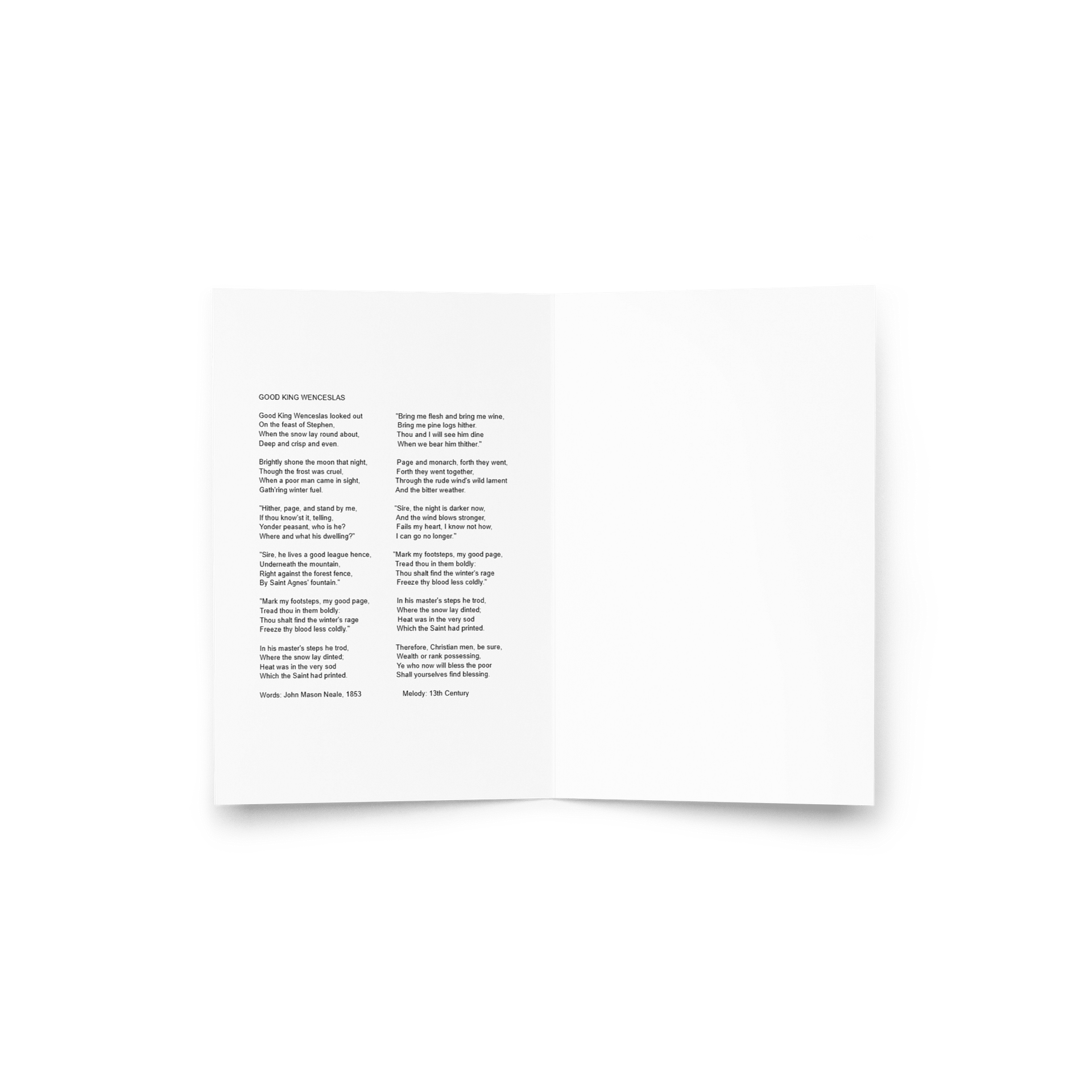 Good King Wenceslas Greeting Card product image (3)