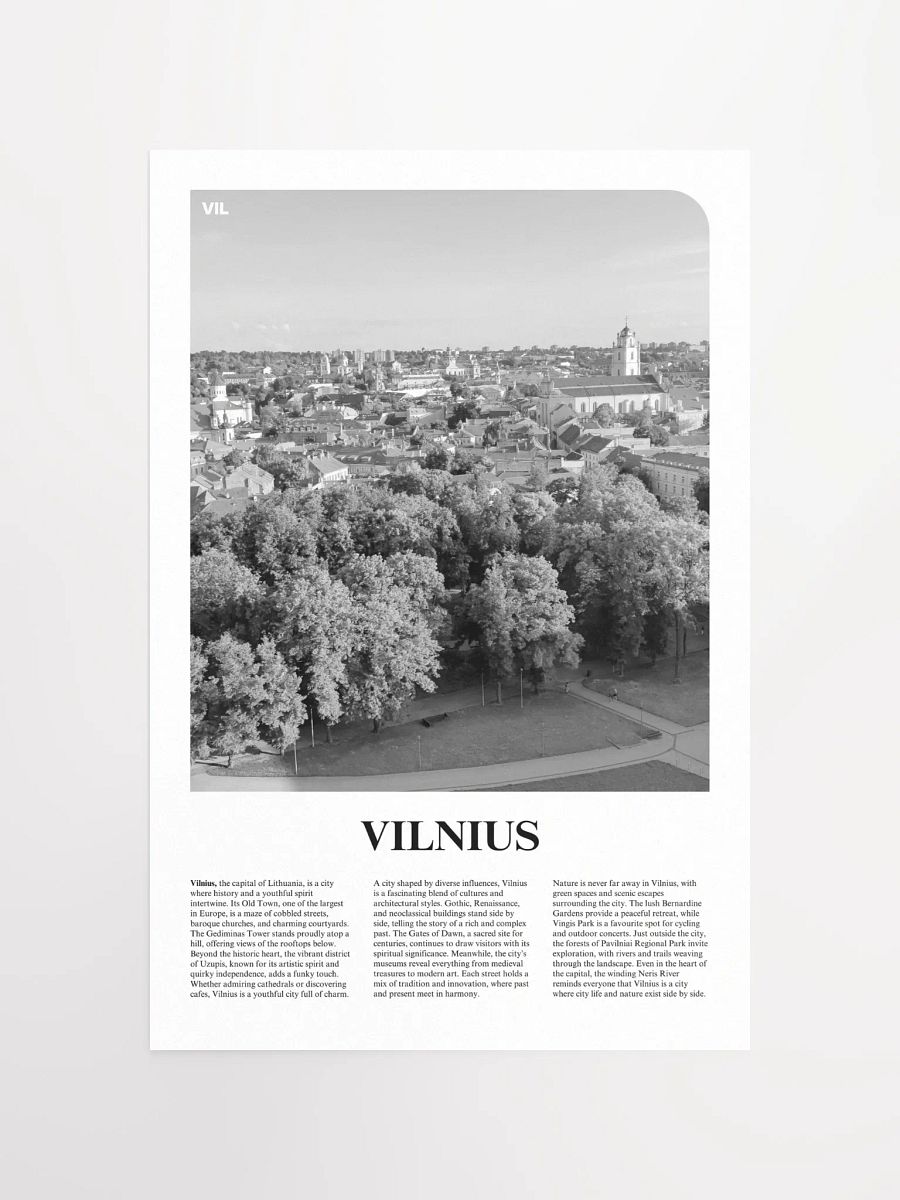 Vilnius 02 Newspaper Poster product image (13)
