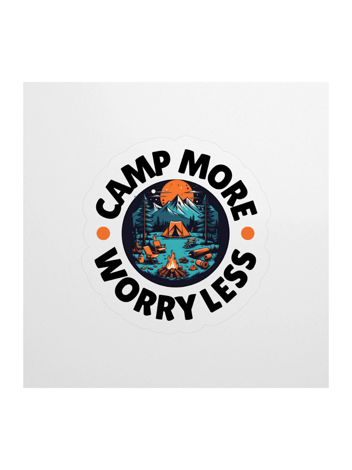 Camp More Worry Less Sticker product image (2)