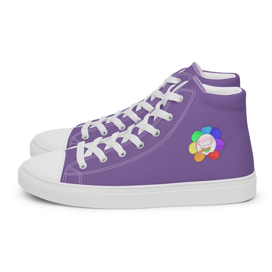 Purple and White Flower Sneakers product image (7)