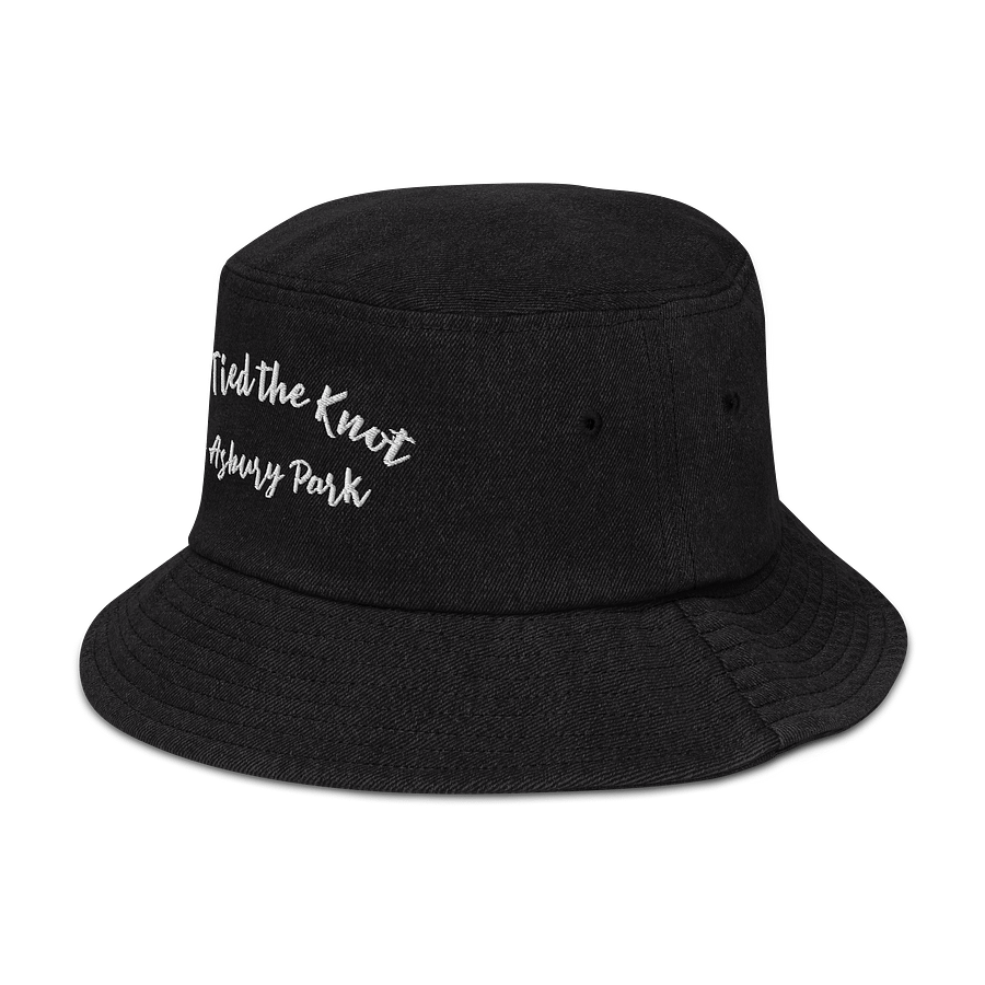 We Tied the Knot in Asbury Park Embroidered Denim Bucket Hat product image (4)