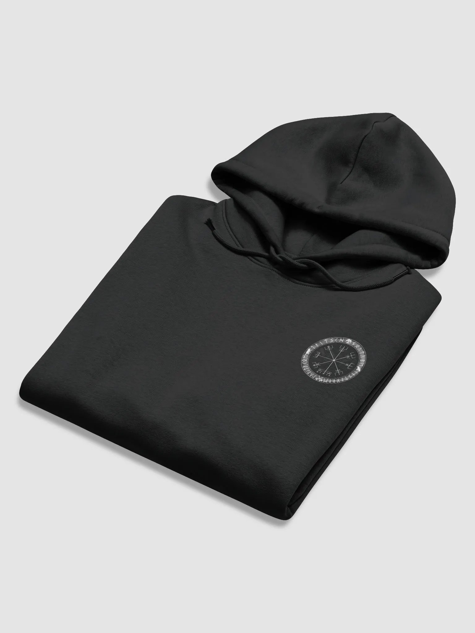 Nordische Runen | Weisser Vegvísir | Essential Eco Hoodie product image (12)