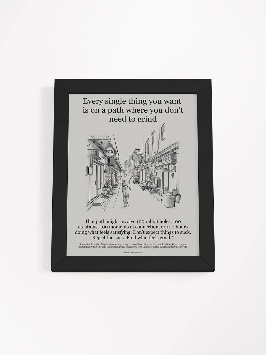 You don't have to grind poster product image (4)