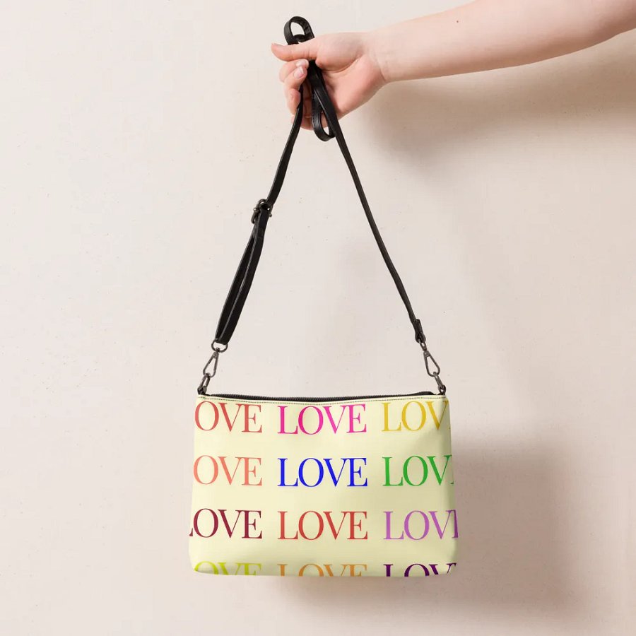 Love Grid All-Over Crossbody Bag product image (7)