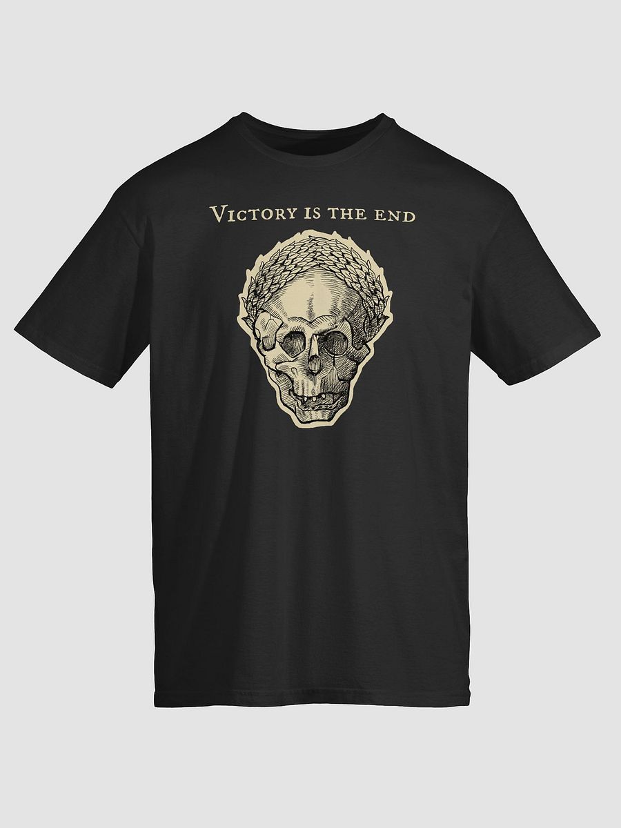 Victory is the end: Grim Plague deaths head from a medieval manuscript. product image (1)