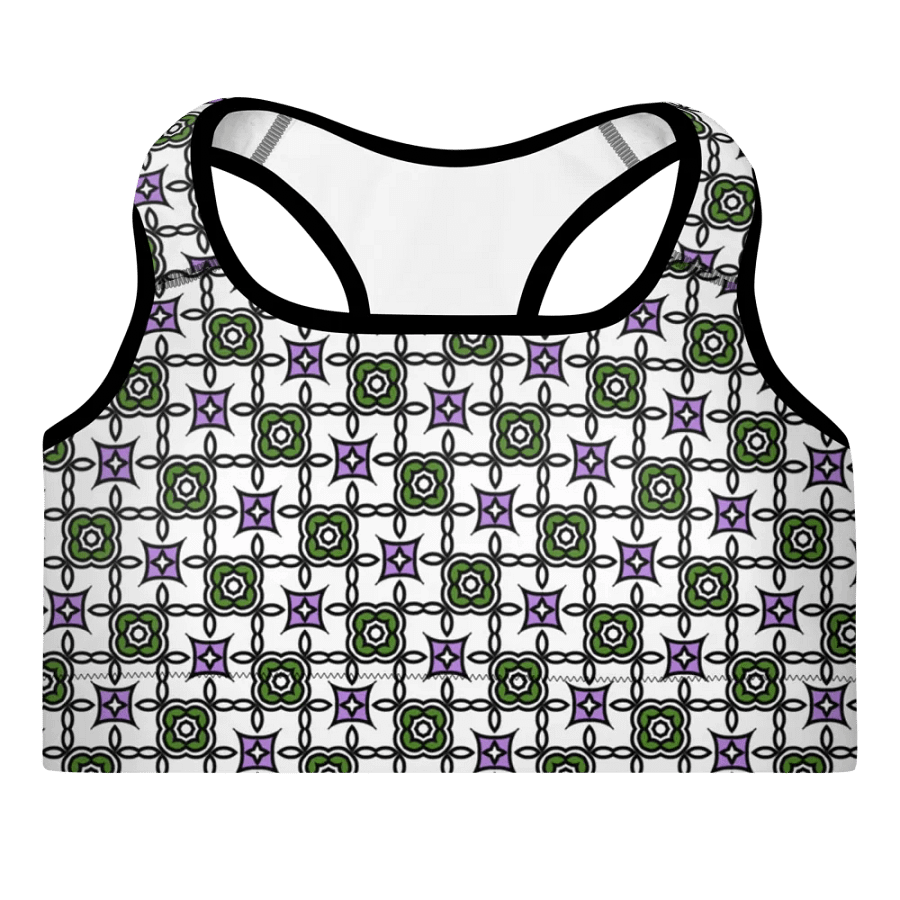 Gender Queer Abstract (2) - Padded Sports Bra product image (3)