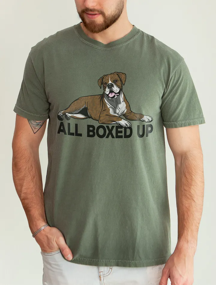 All Boxed Up T-Shirt of a Boxer (Brindle) | Funny T-Shirt for Boxer Dog Paw-rents product image (21)
