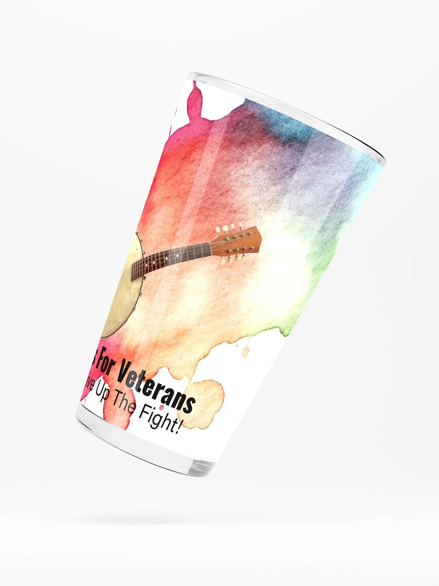 Banjos For Veterans (B4V) Artwork Shaker Pint Glass 16 oz product image (5)