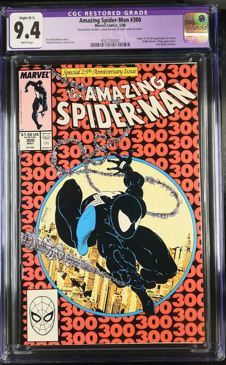 Amazing Spider-Man #300 | CGC 9.4 Restored | 1st Appearance of Venom | Todd McFarlane Cover product image (1)