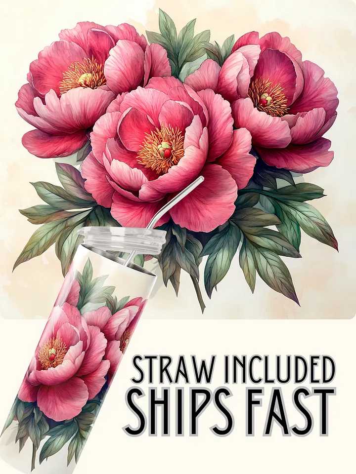 Peonie Blossom Bliss Stainless Steel Tumbler product image (1)