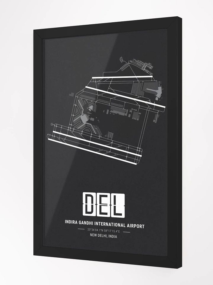 Framed Airport DEL Premium Map On Matt Paper product image (2)