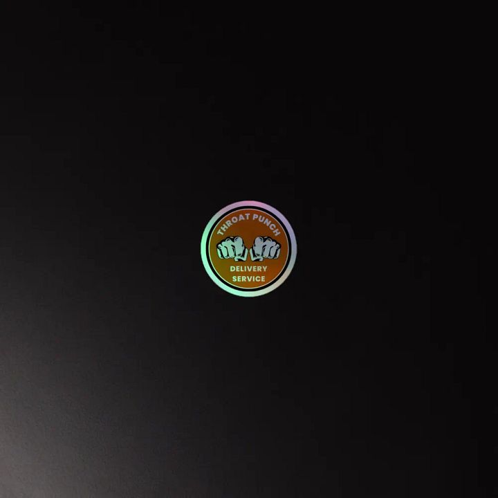 Throat Punch Delivery Service logo Holographic Sticker Set product image (4)