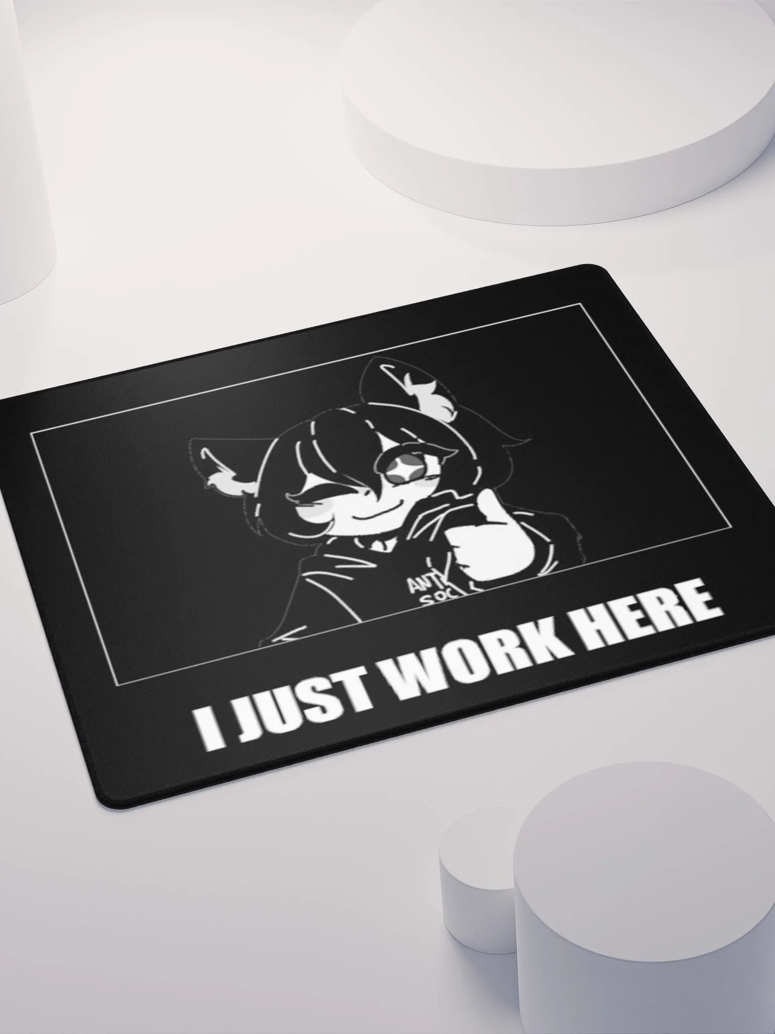 MØRI I JUST WORK HERE GAMING MOUSE PAD product image (4)