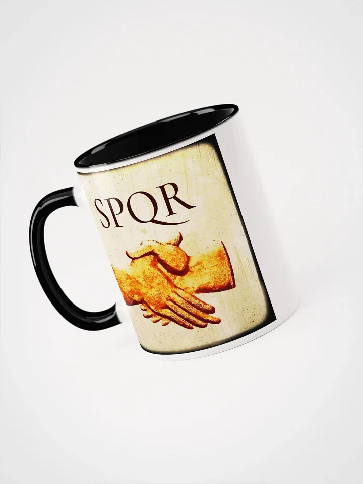 SPQR Romulus Founder Of Rome, Handshake Concordia, Roman Art 2nd Century AD, Coffee & Tea Mug product image (2)