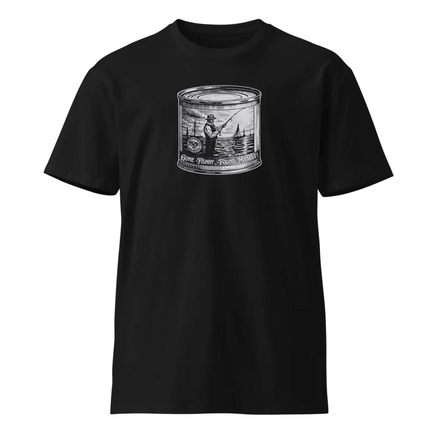 Vintage Tuna Can - Gone Fishing and Found Myself - 100% Cotton T-Shirt product image (1)