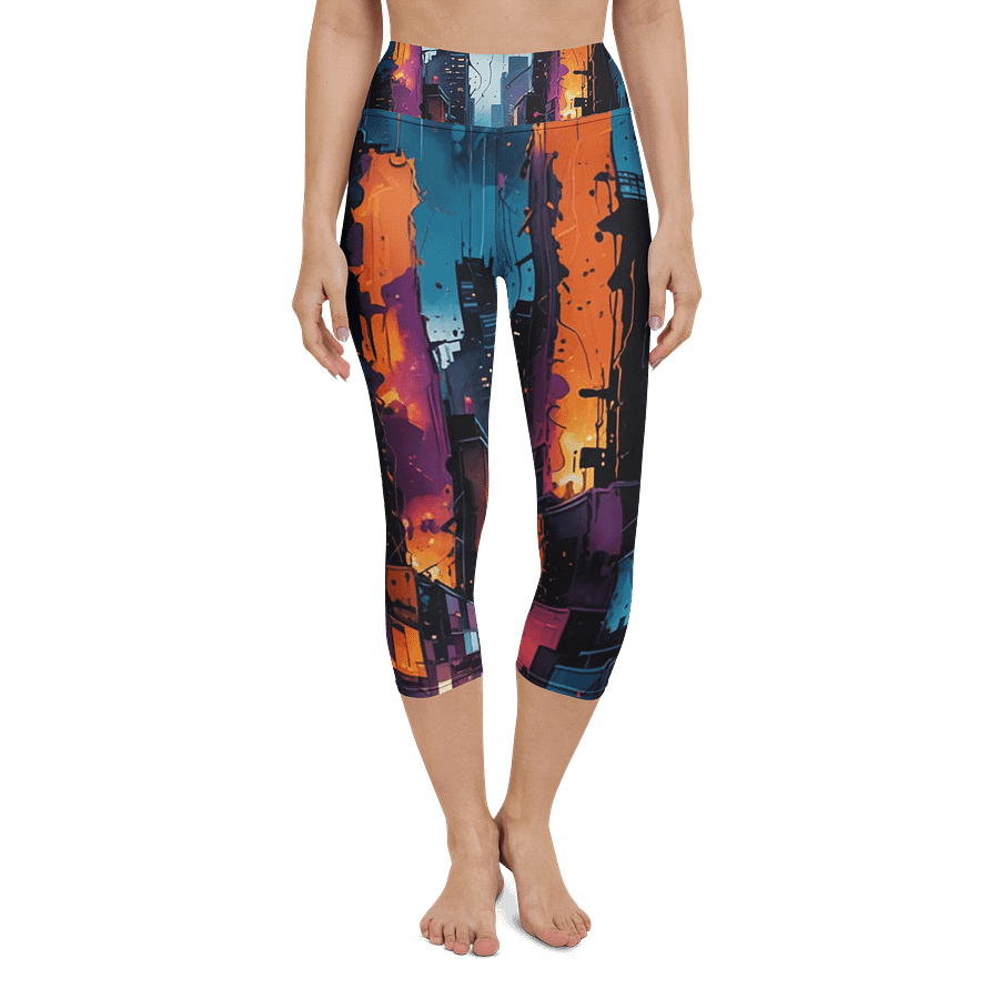 Abstract City 1 Capri Leggings product image (4)