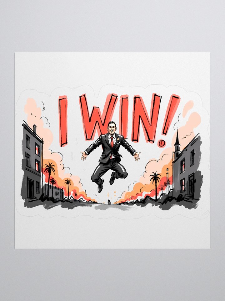 Dynamic Win Art Print – Urban Triumph Sticker product image (2)