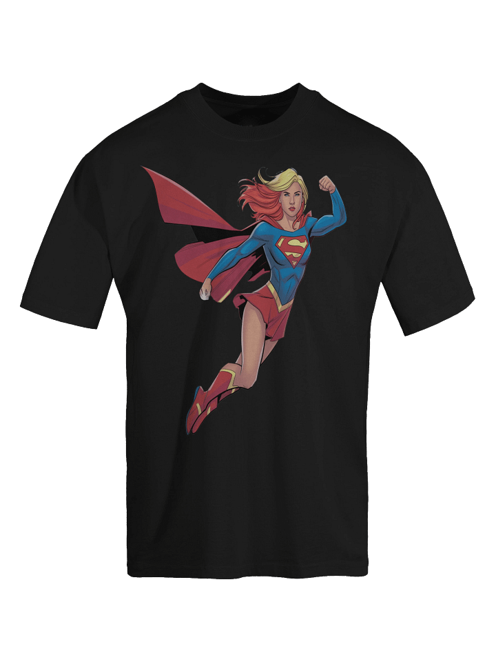 Supergirl Kryptonian Fist Oversized Faded T-Shirt product image (1)