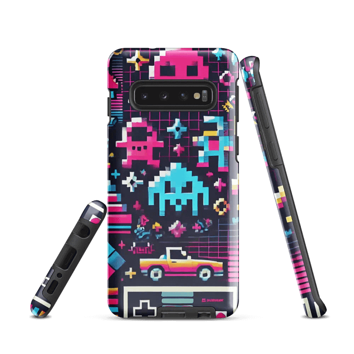 Retro Arcade Samsung Tough Case - 8-Bit Gamer Design product image (1)