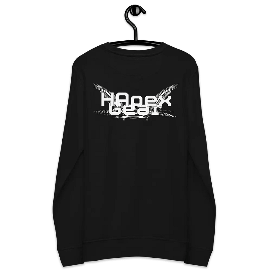 Unisex Organic Sweatshirt - White HApex Gear White Logo product image (7)