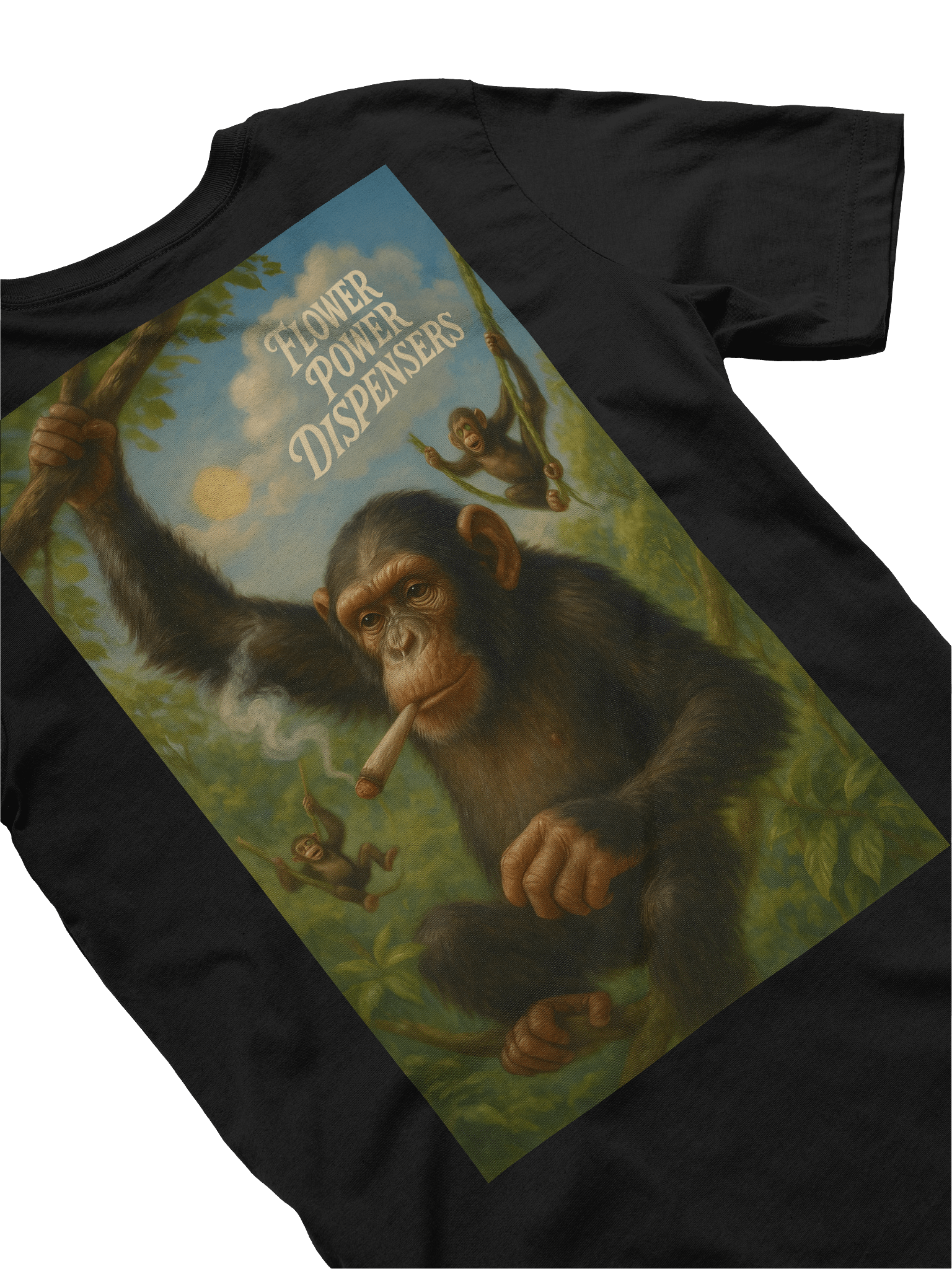 Monkey Play Flower Power SG Logo Soft Tee product image (4)