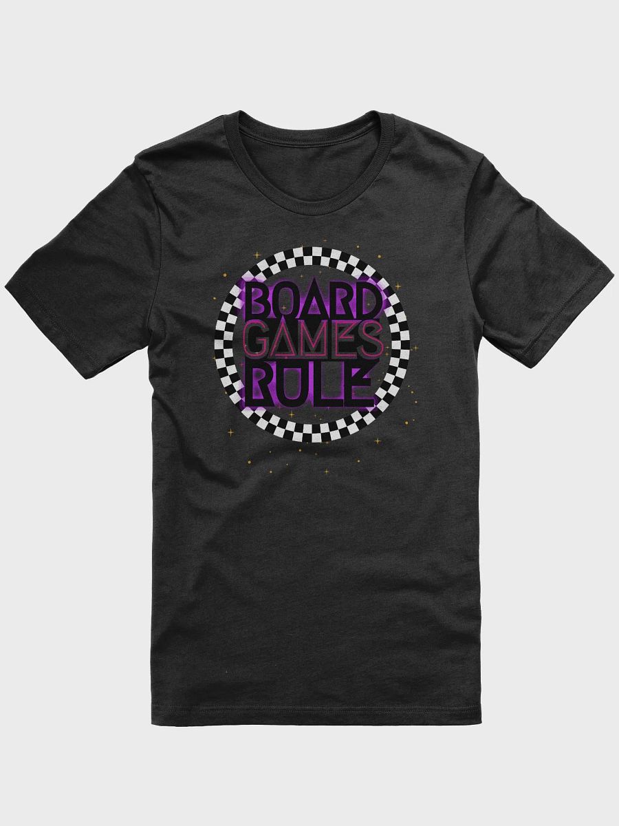90s Neon Checkerboard Disco Board Game Shirt, Purple Pink Black White Unisex T-shirt, Board Games Rule product image (5)