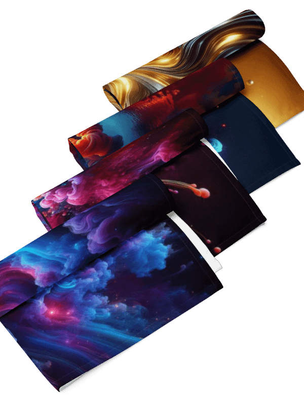 Cosmic Clouds Cloth Napkin Set | AI Design no purpose no freedom product image (4)