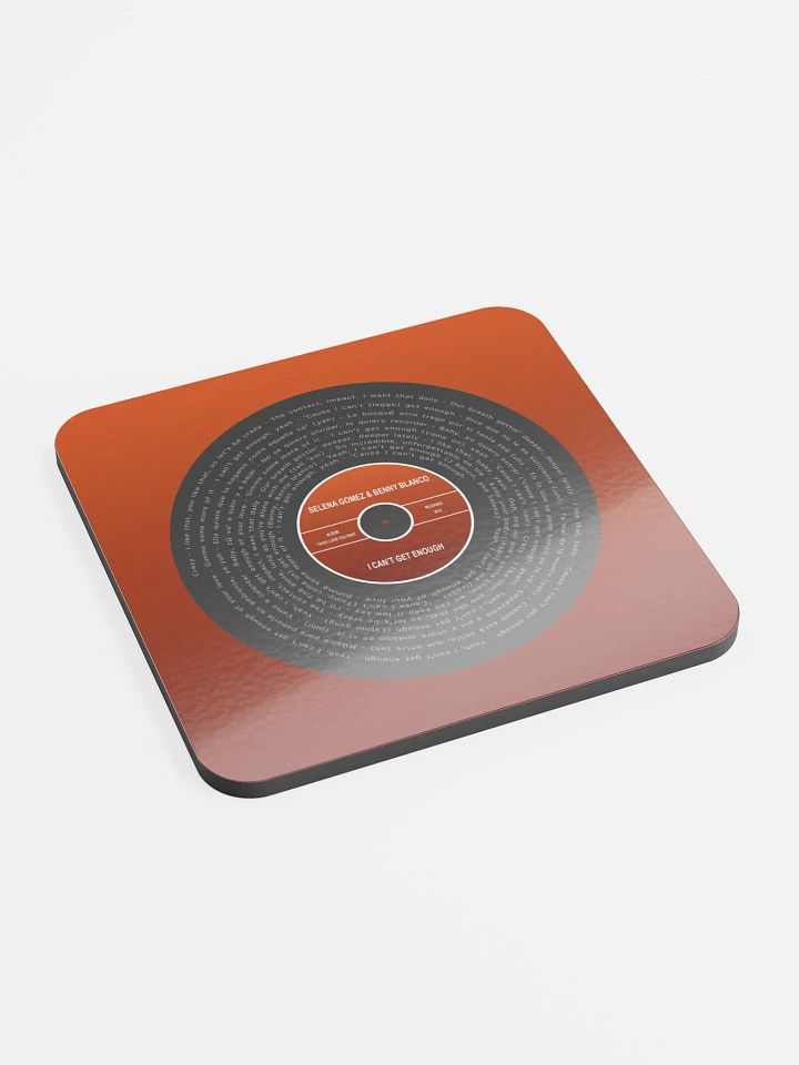 SELENA GOMEZ & BENNY BLANCO - I CAN'T GET ENOUGH COASTER product image (2)