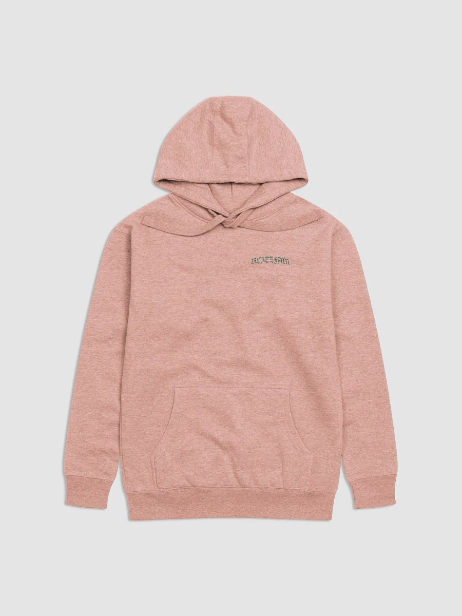 Dusky rose hoody chrome left and back logo product image (1)