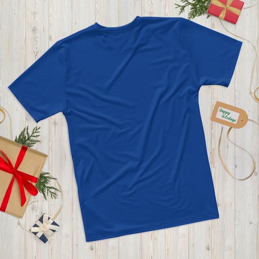 Plain Ocean Blue True Summer Men's Crewneck Polyester Heavyweight Premium T-Shirt by Treasure Pie product image (12)