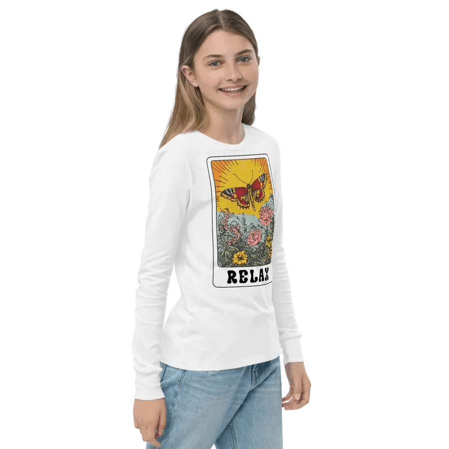 Relax Long Sleeve Youth T-shirt product image (12)